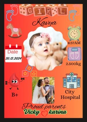 CUSTOMIZED BABY PHOTO FRAME