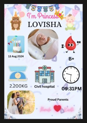CUSTOMIZED BABY FRAME
