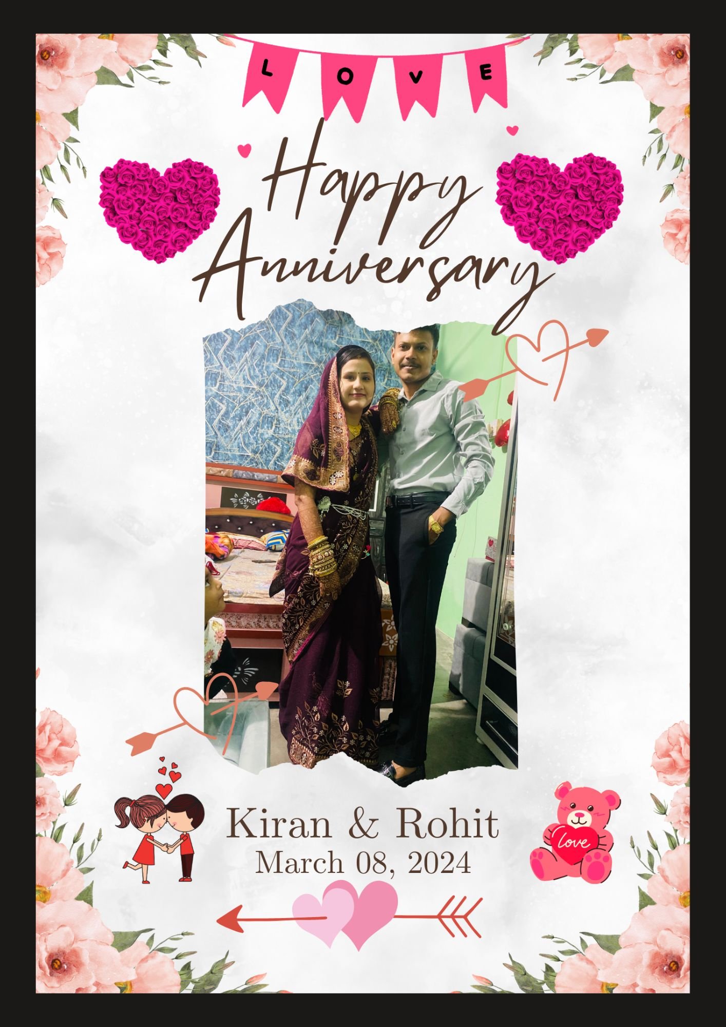 CUSTOMIZED ANNIVERSARY PHOTO FRAME