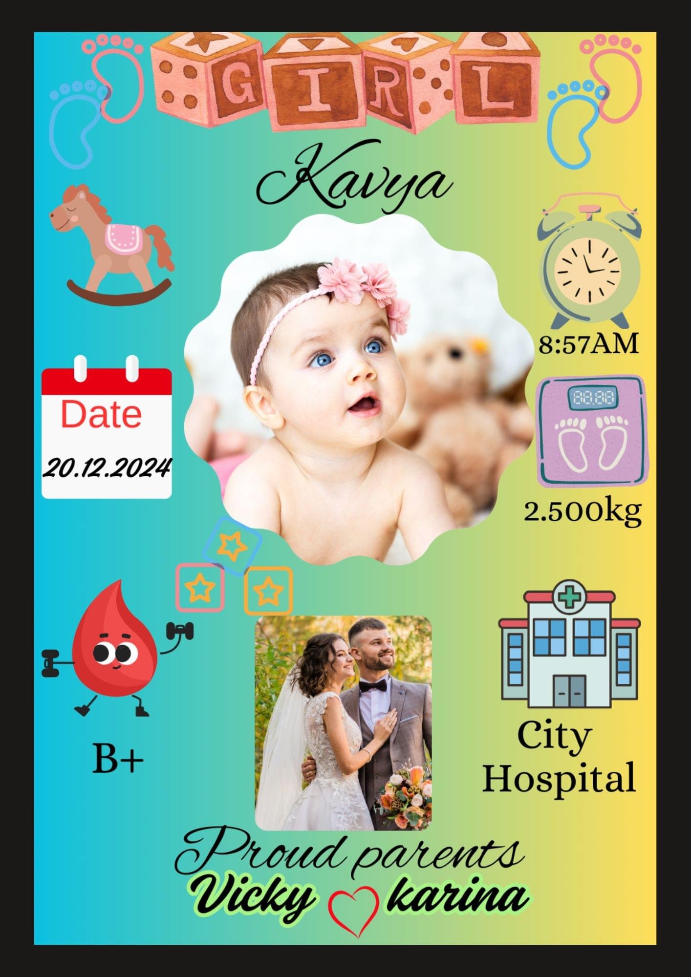 CUSTOMIZED BABY PHOTO FRAME