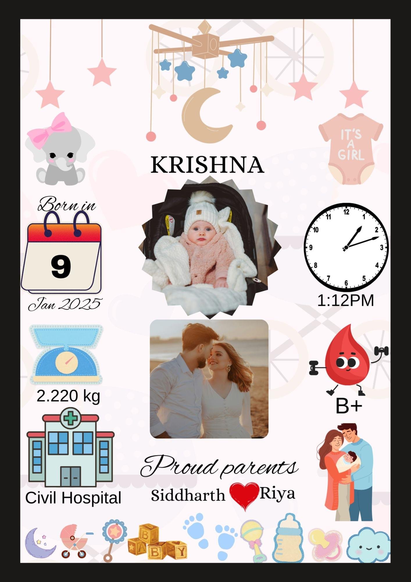 CUSTOMIZED BABY PHOTO FRAME