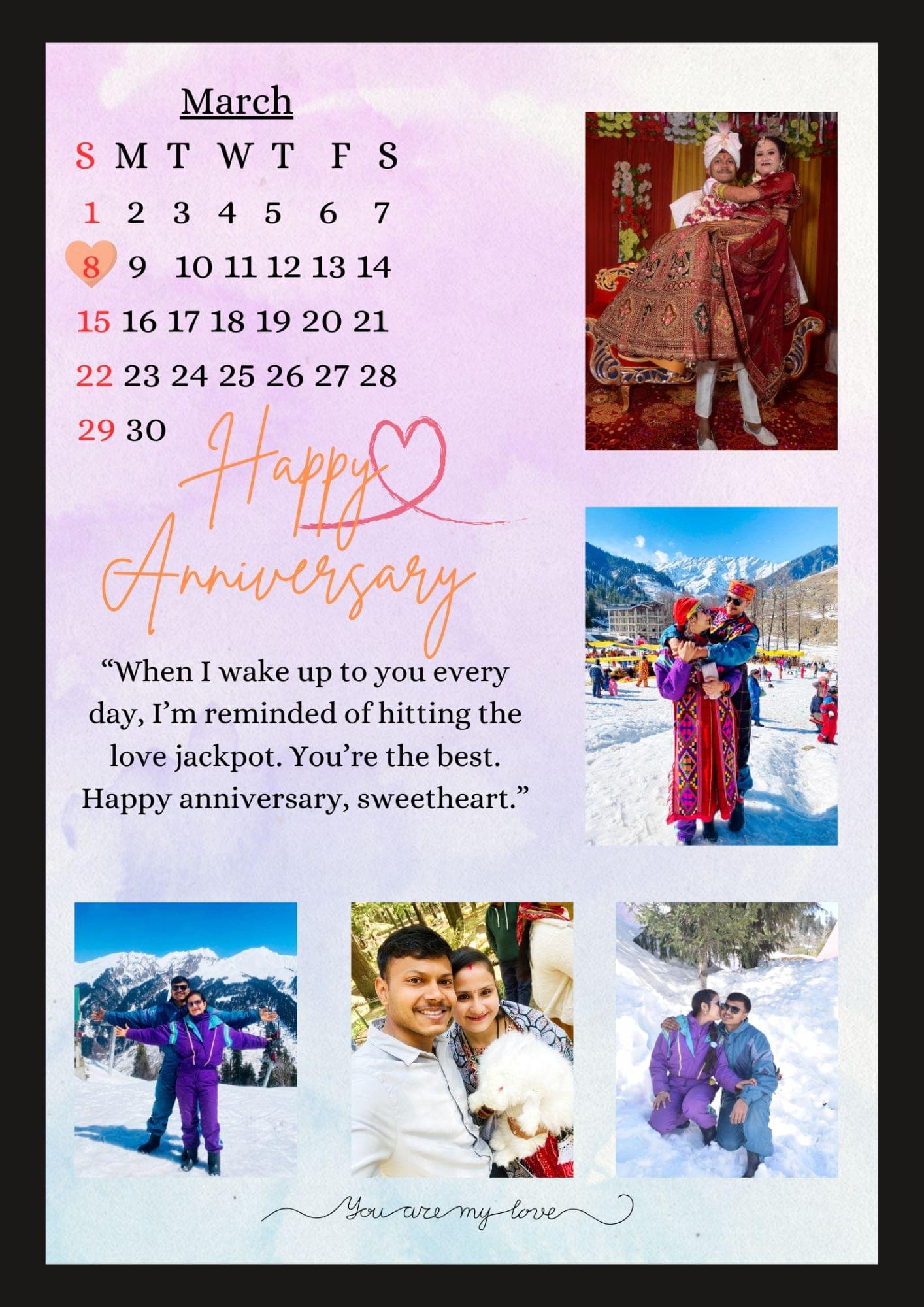 CUSTOMIZED ANNIVERSARY PHOTO FRAME