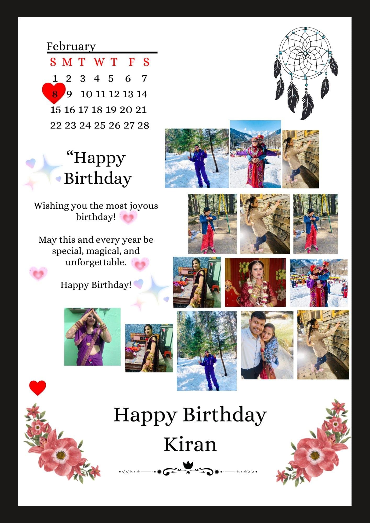 CUSTOMIZED BIRTHDAY PHOTO FRAME