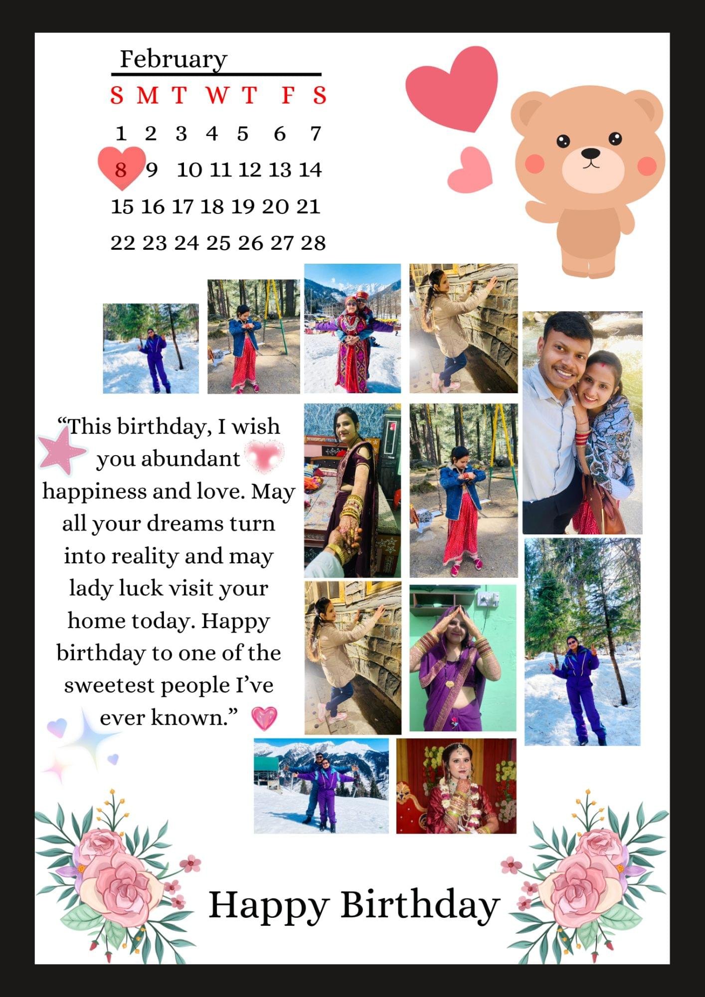 CUSTOMIZED BIRTHDAY PHOTO FRAME