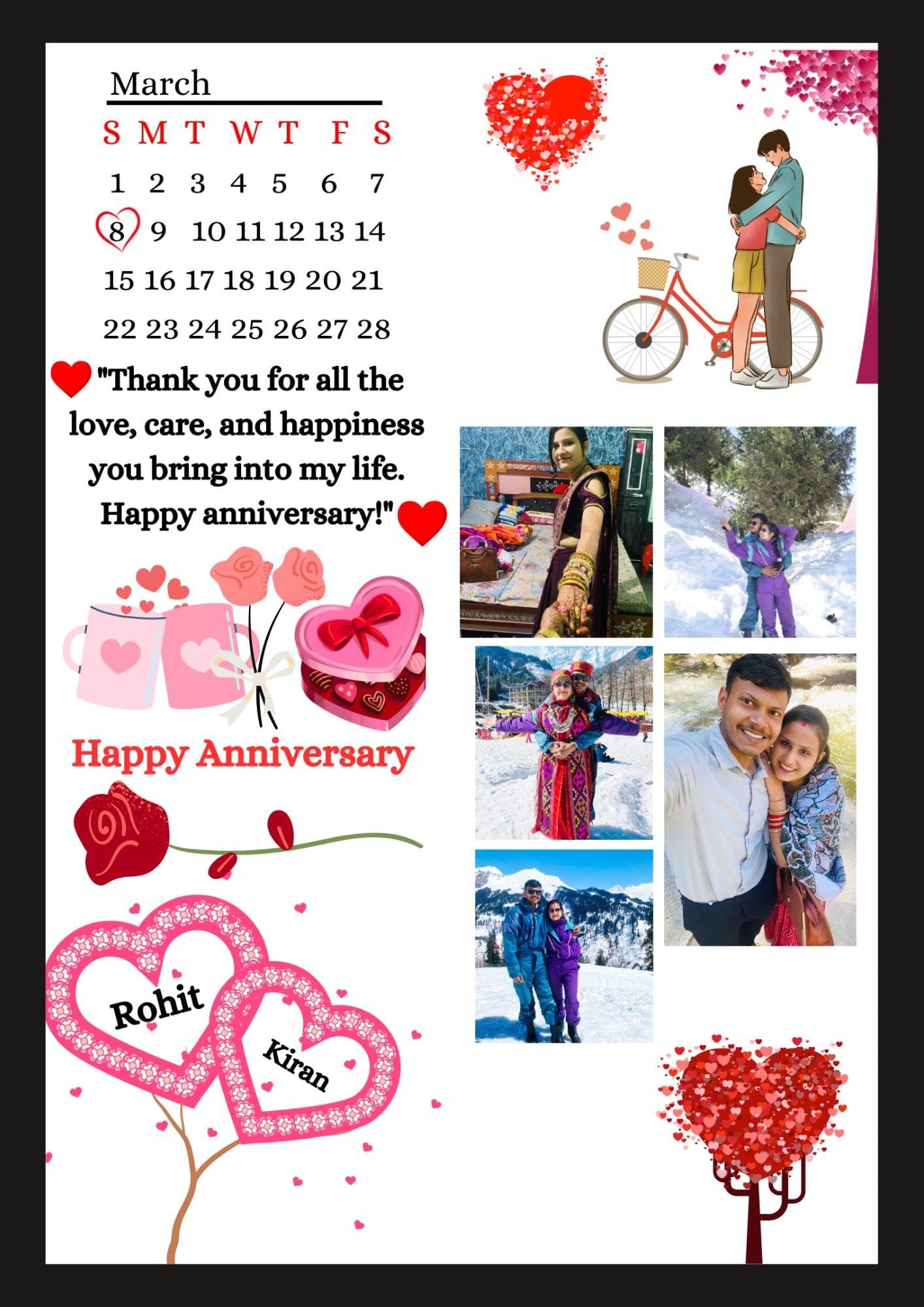 CUSTOMIZED ANNIVERSARY PHOTO FRAME