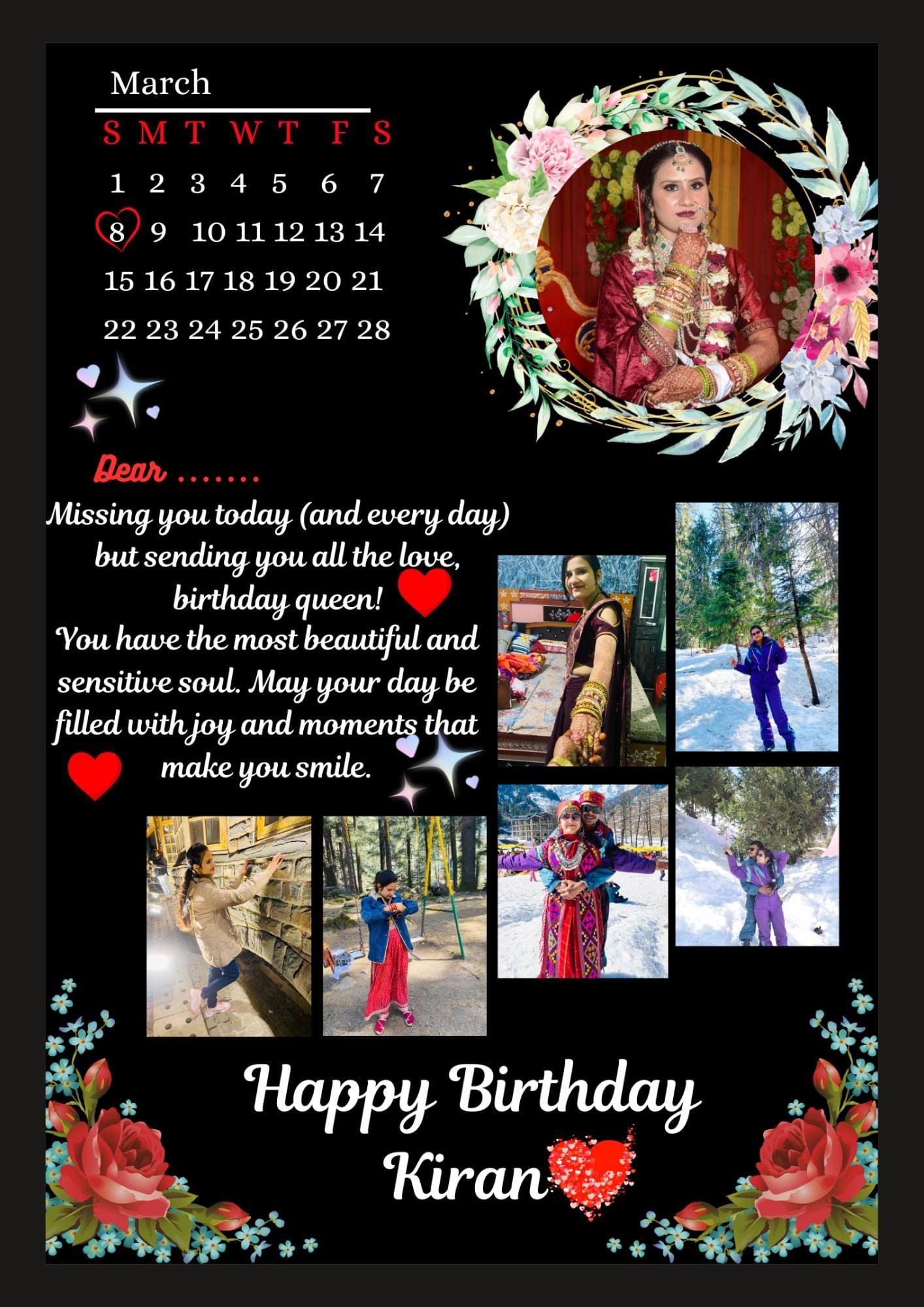 CUSTOMIZED BIRTHDAY PHOTO FRAME