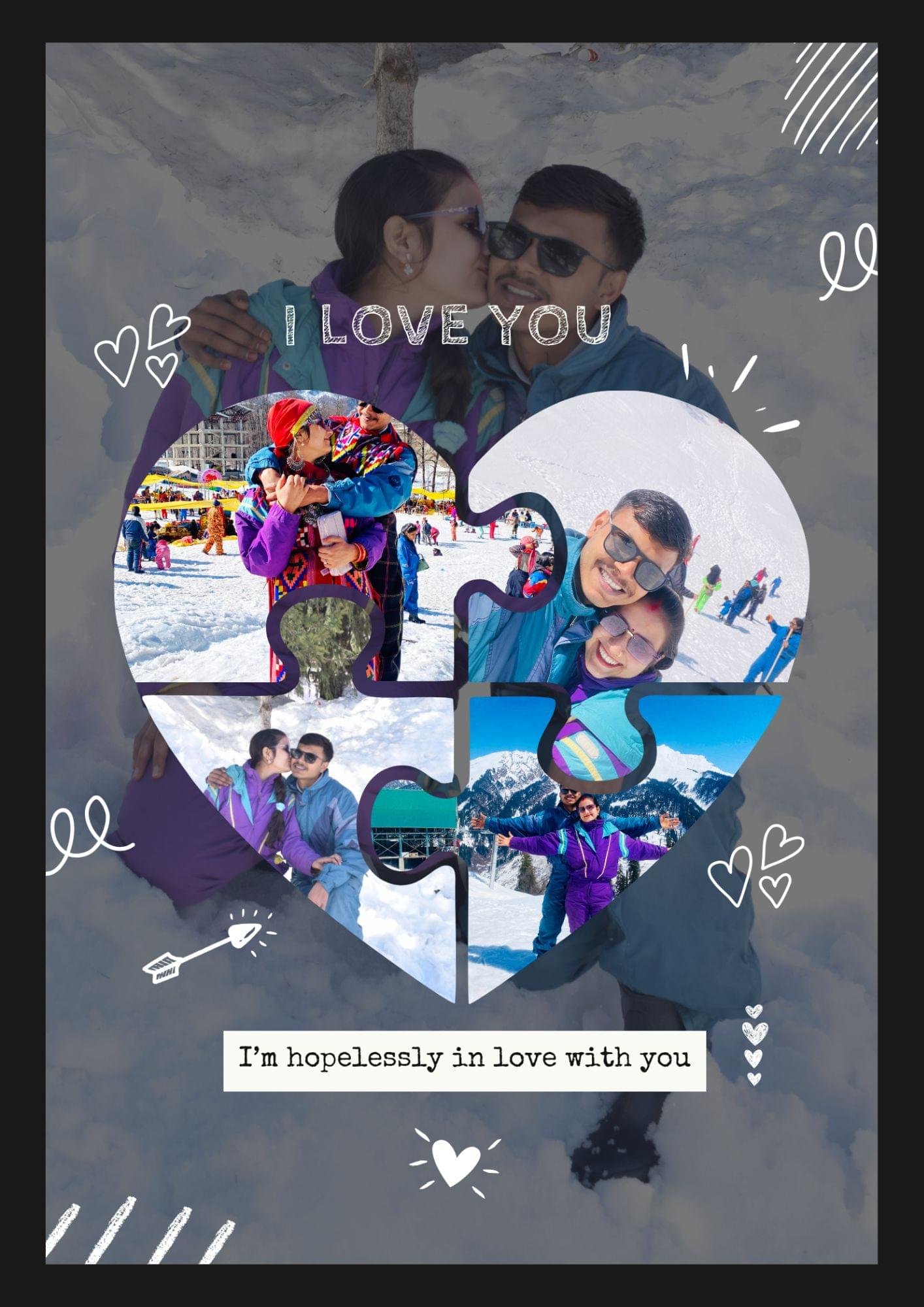 HEART SHAPE CUSTOMIZED PHOTO FRAME