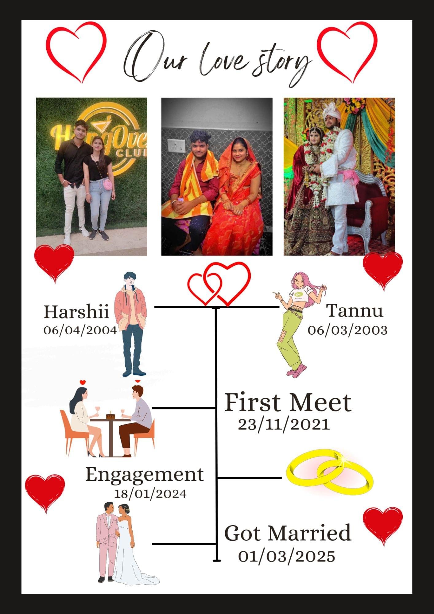 CUSTOMIZED LOVE STORY PHOTO FRAME