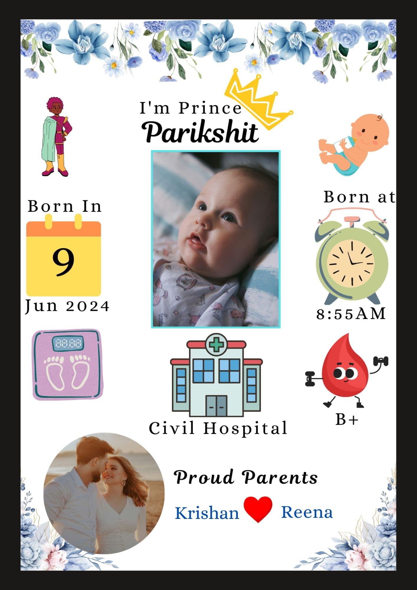 CUSTOMIZED BABY PHOTO FRAME