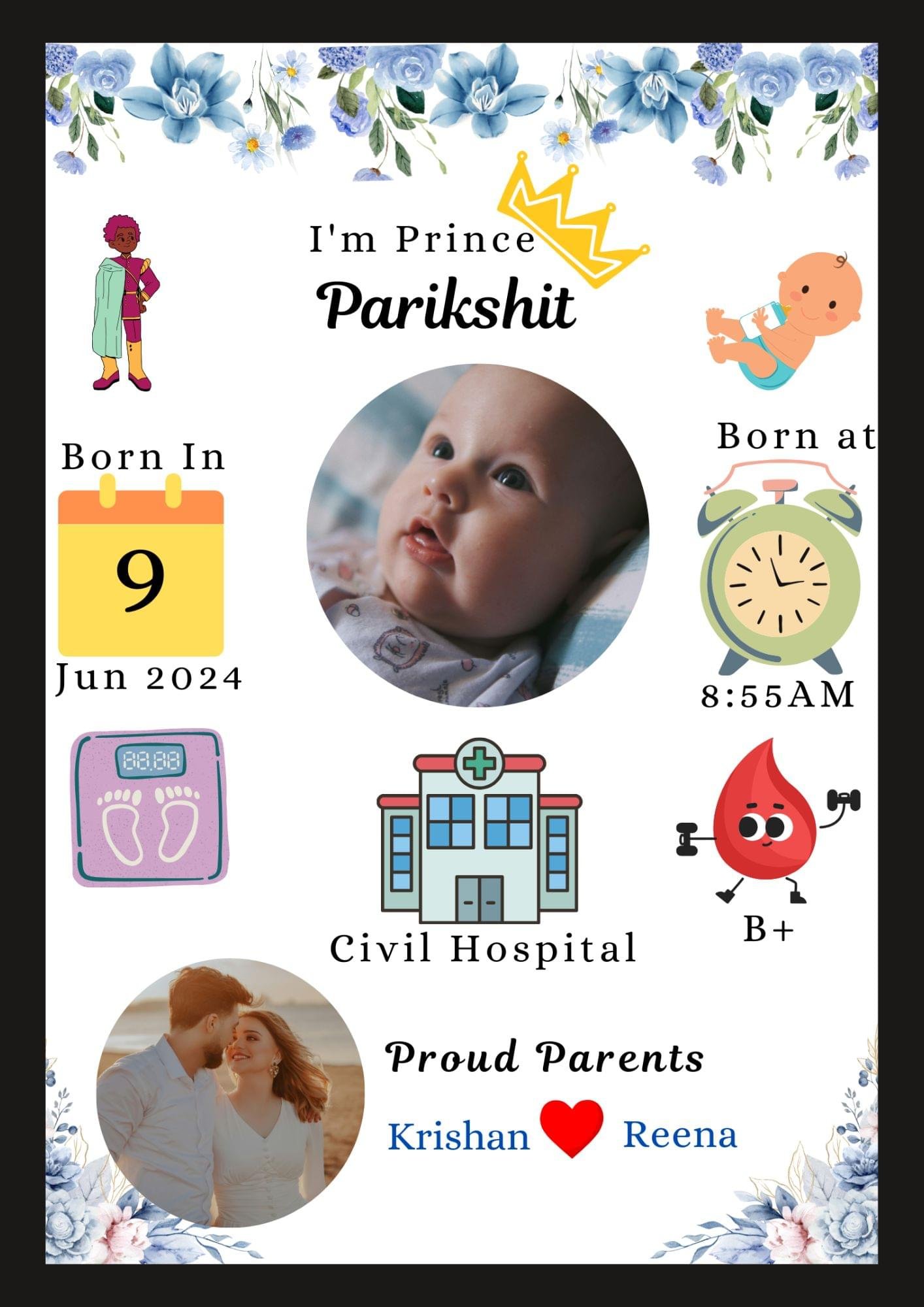 CUSTOMIZED BABY PHOTO FRAME