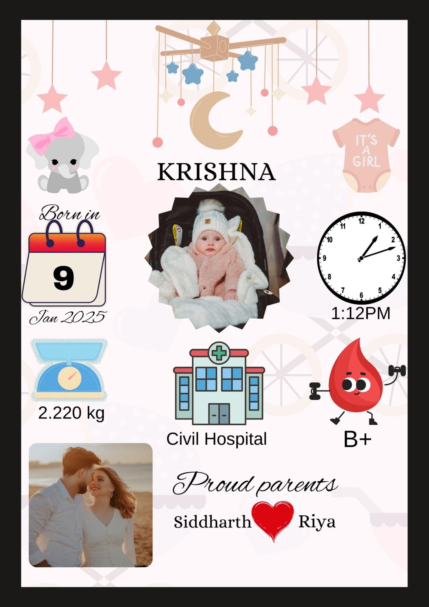CUSTOMIZED BABY PHOTO FRAME